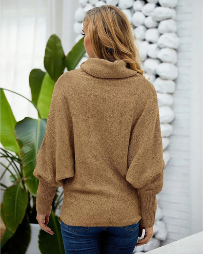 Camisola com gola alta para mulher