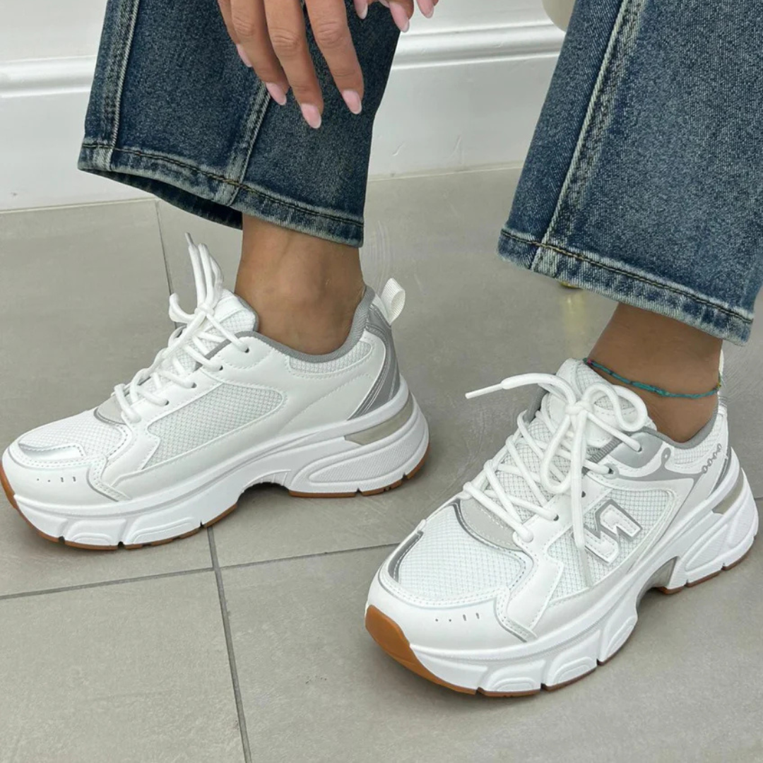 Ténis desportivos confortáveis com design moderno para mulher