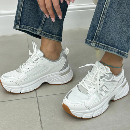 Ténis desportivos confortáveis com design moderno para mulher