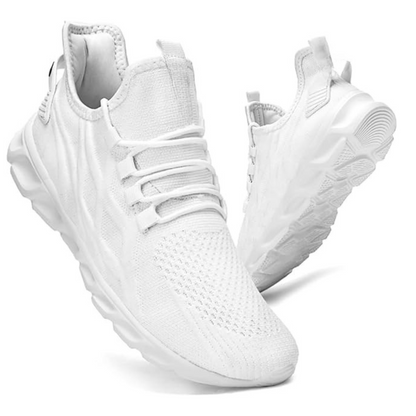 Calçado Desportivo Respirável com Sola Almofadada e Design Leve para Corrida e Treino.