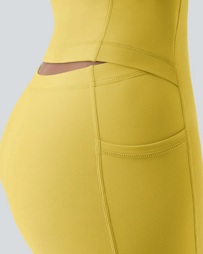 Vestido desportivo com calções e bolsos integrados