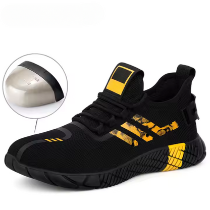 Calçado de segurança desportivo com sola de borracha para homem