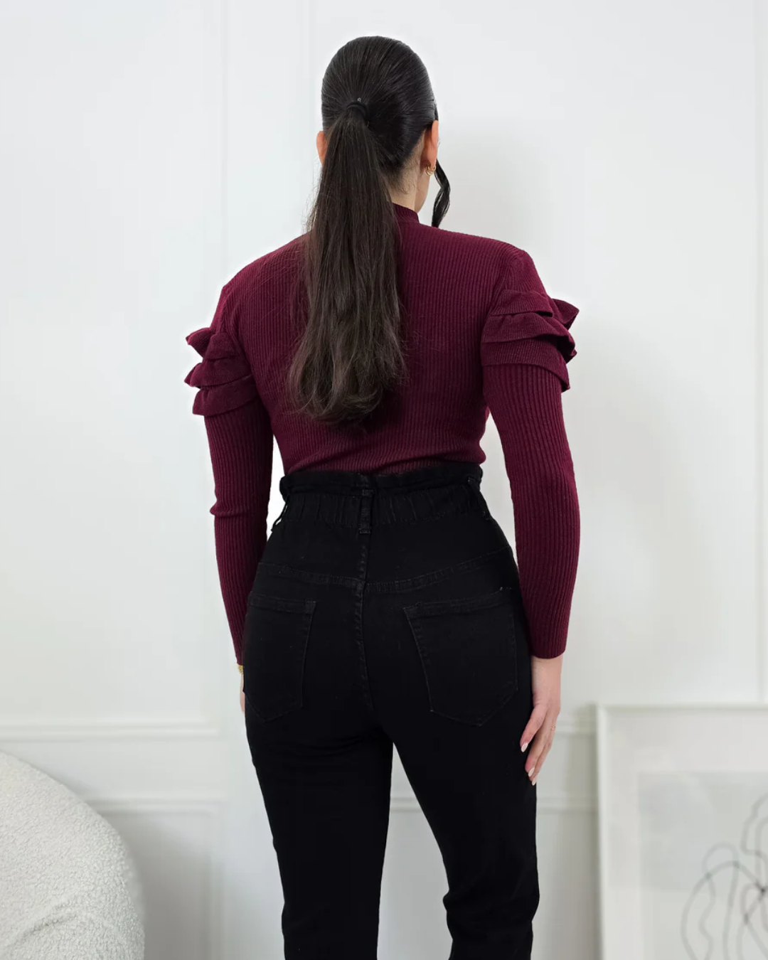 Calças com Efeito Estilizador para Mulher