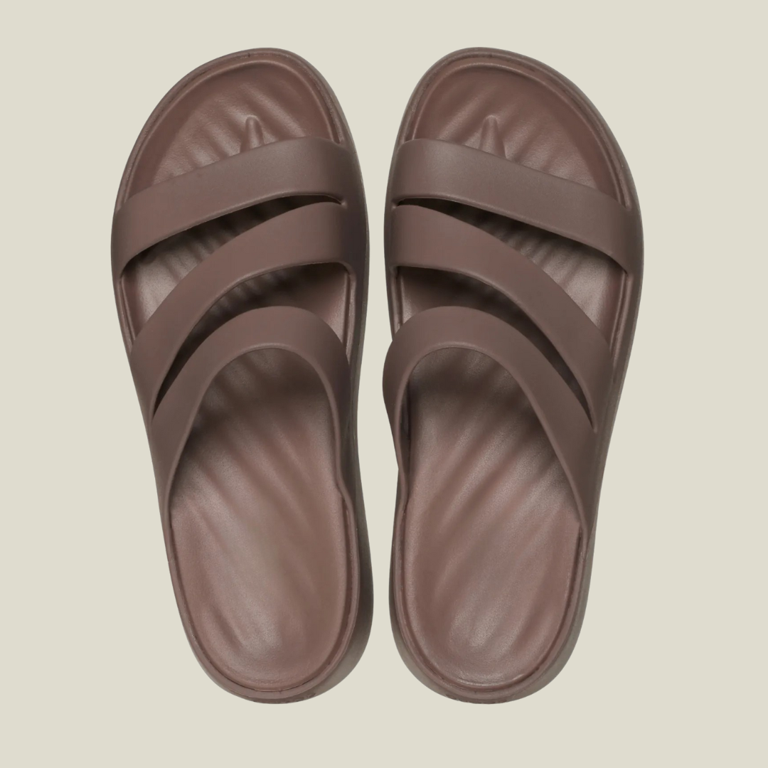 Sandálias de Tira Dupla com Sola Almofadada e Design Anatómico para Máximo Conforto