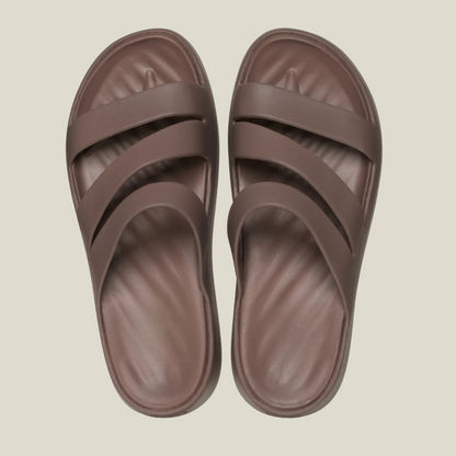 Sandálias de Tira Dupla com Sola Almofadada e Design Anatómico para Máximo Conforto