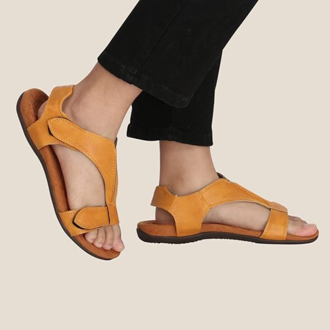 Sandálias Ortopédicas de Cunha com Suporte de Arco para Conforto Diário