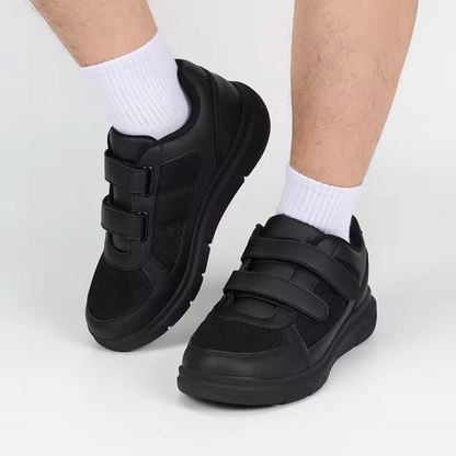 Sapatos desportivos ergonómicos com fechos de gancho e velcro