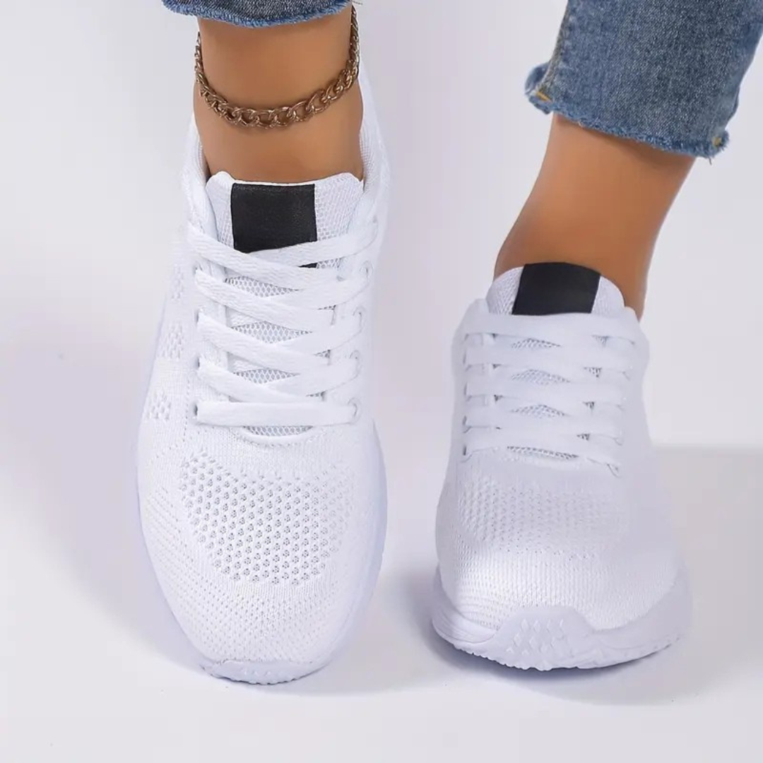 Sapatos Leves com Malha Respirável para Mulher