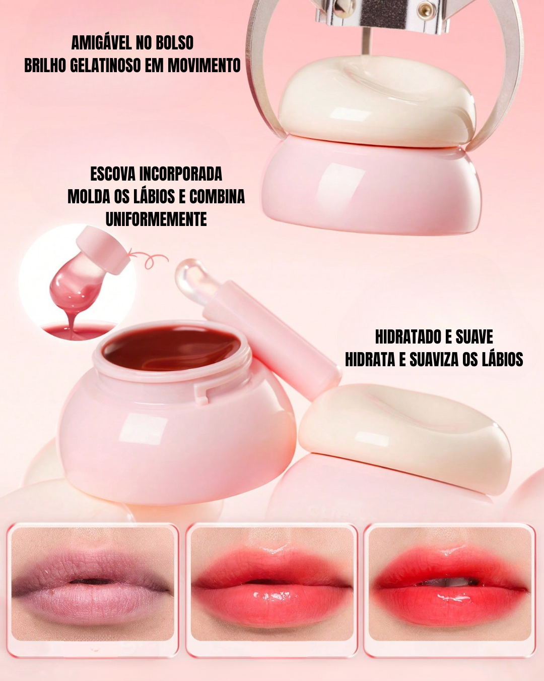 Bálsamo labial com acabamento natural (OFERTA 2X1)