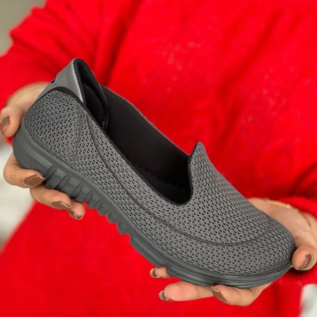 Sapatilhas Slip-On com Design Respirável e Sola Antiderrapante para Mulher