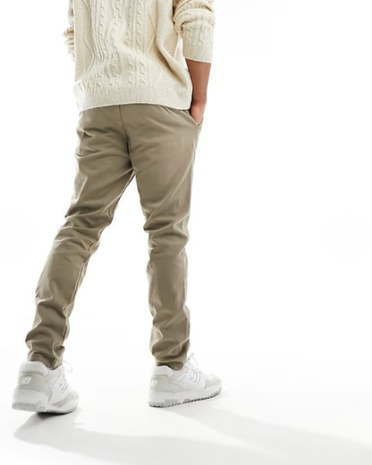 Calças justas elásticas confortáveis para homem