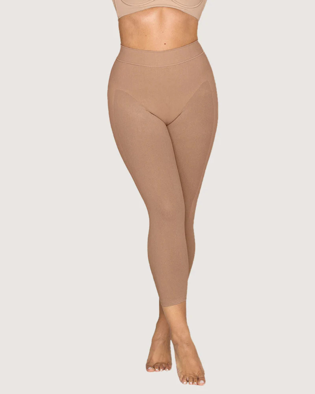 Leggings modeladores invisíveis de cintura alta com malha respirável