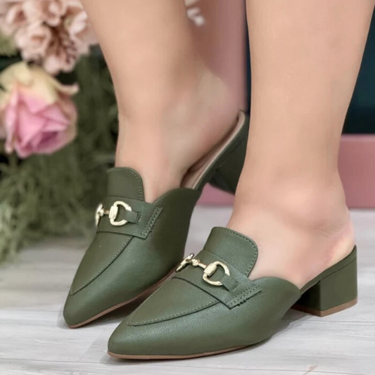 Mocassins com salto para mulher