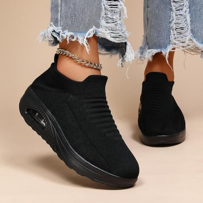 Sapatos com Sola Grossa e Amortecimento de Ar para Mulher