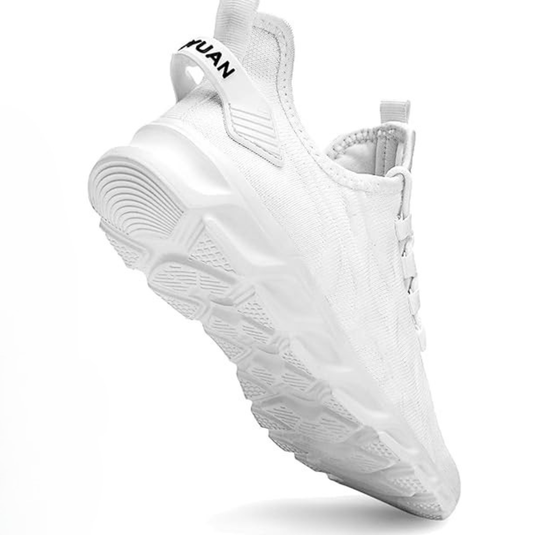 Calçado Desportivo Respirável com Sola Almofadada e Design Leve para Corrida e Treino.