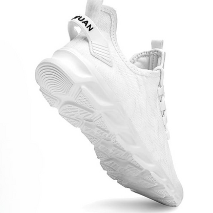 Calçado Desportivo Respirável com Sola Almofadada e Design Leve para Corrida e Treino.