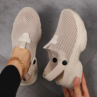 Sapatilhas transpirantes em malha para mulher