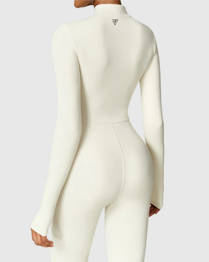 Macacão esportivo Manga Longa com Fecho para Mulher