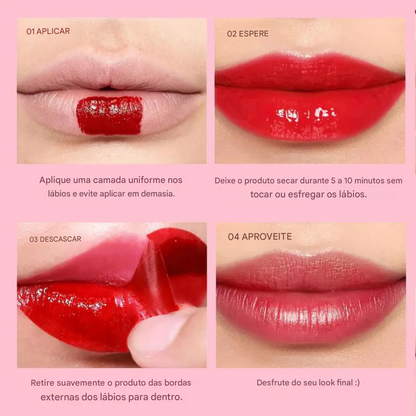 Lip Tint de Longa Duração: Cor Intensa e Natural Durante Todo o Dia (OFERTA 2X1)