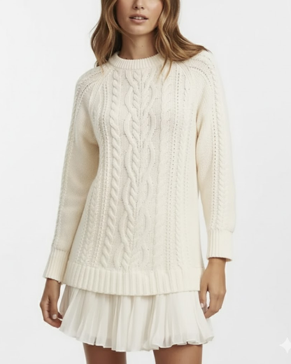 Mini vestido de malha com design de jersey trançado®