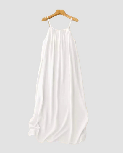 Vestido camisola com costas nuas