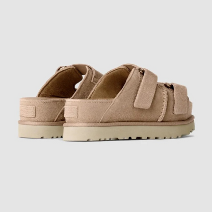 Sandálias com sola antiderrapante e tiras duplas ajustáveis