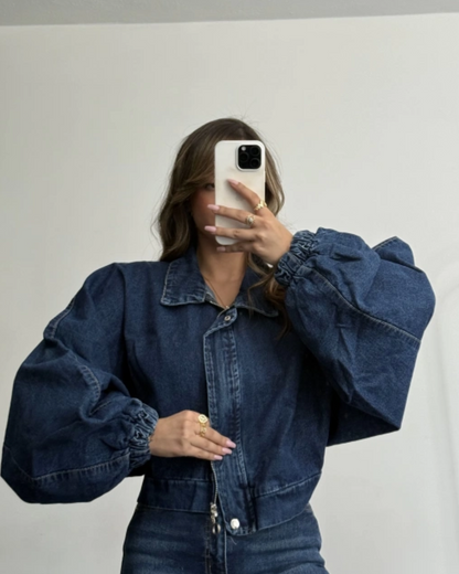 Casaco jeans feminino