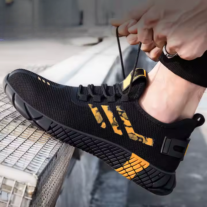 Calçado de segurança desportivo com sola de borracha para homem