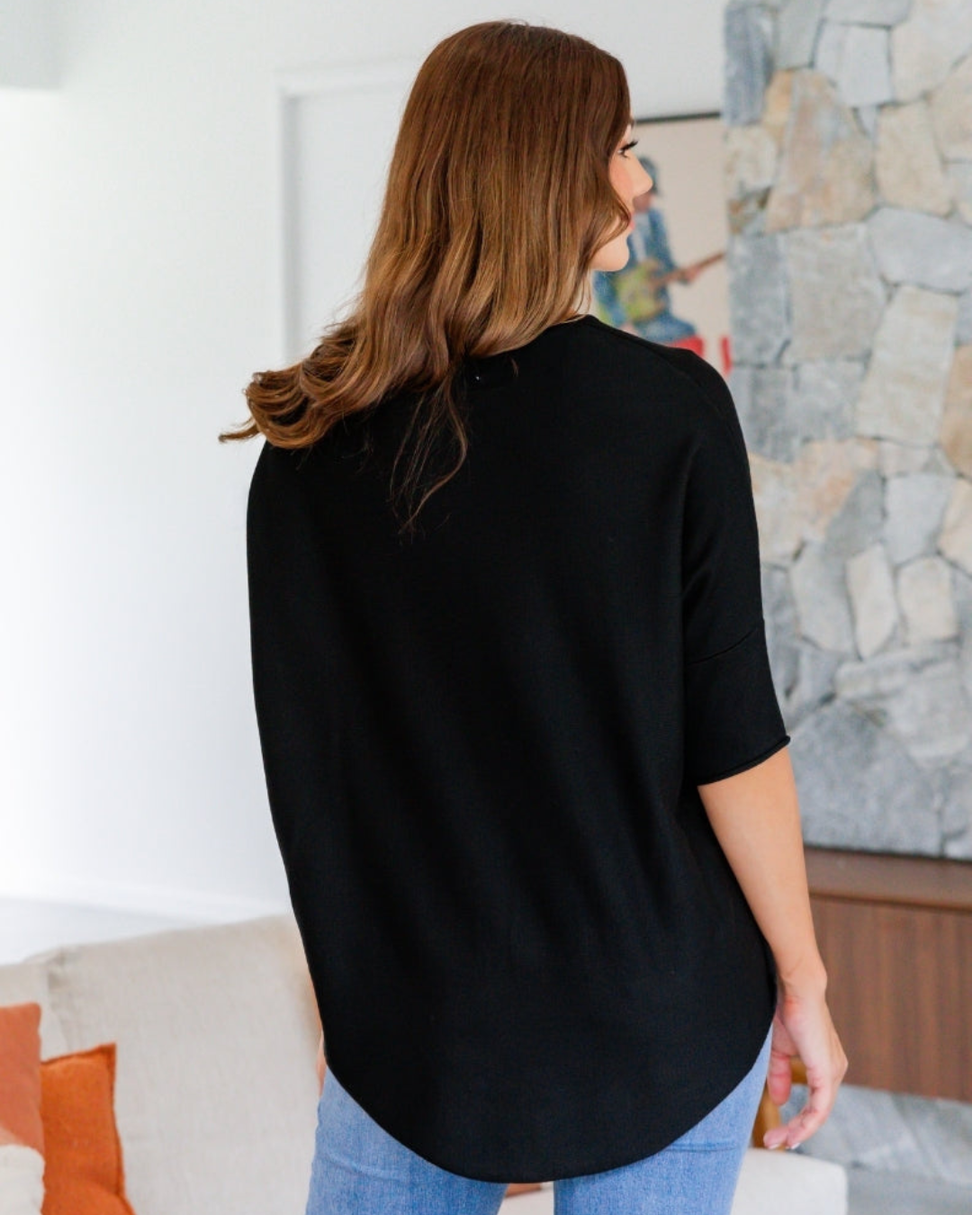 Camisola de Mulher con Estilo Solto e Sofisticado