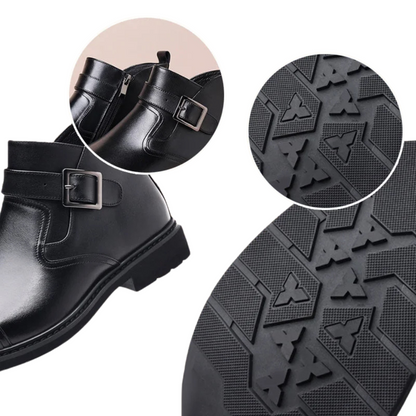 Botas Curtas com Interior Polar e Fecho Duplo para Homens