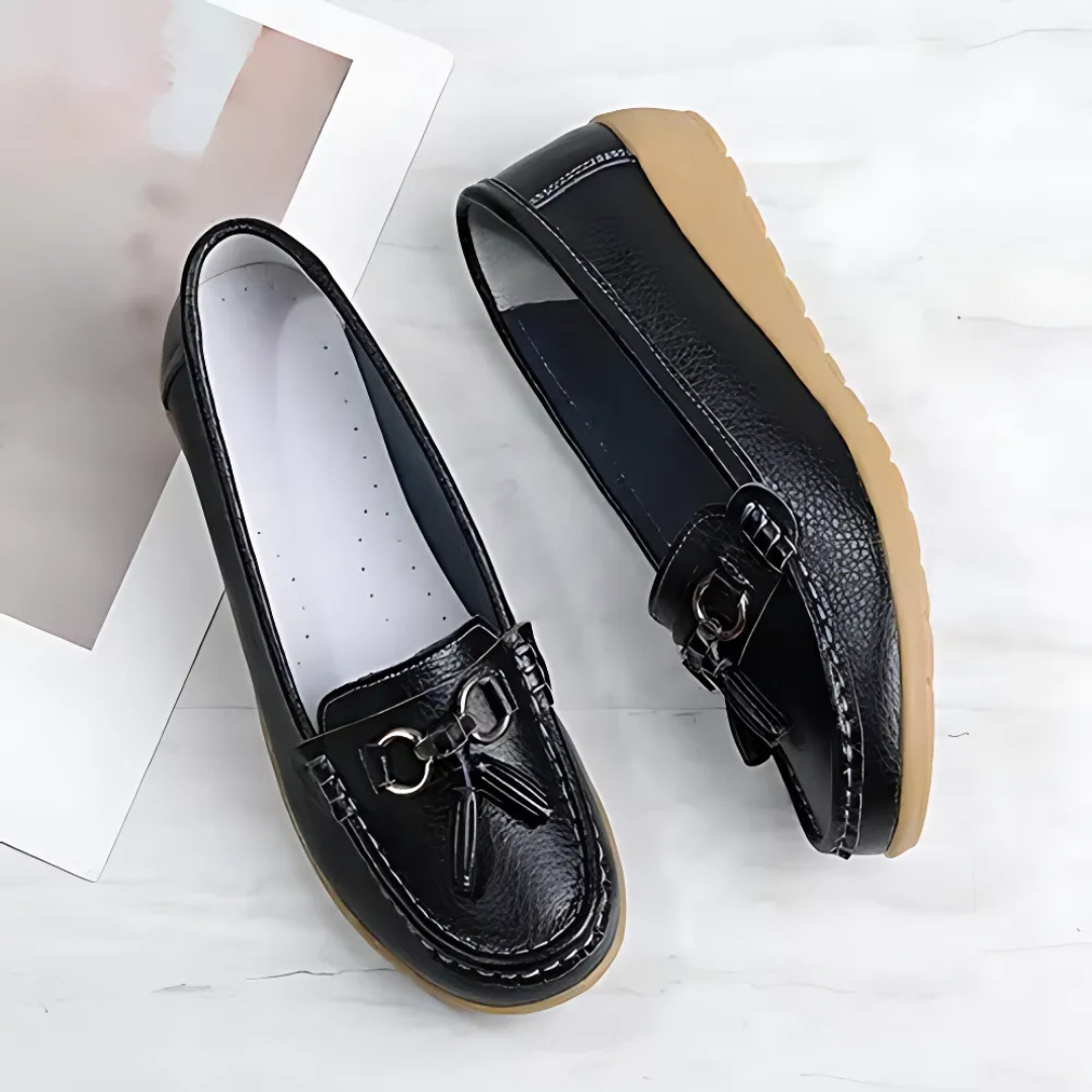 Mocassins de Couro Respirável para Mulher