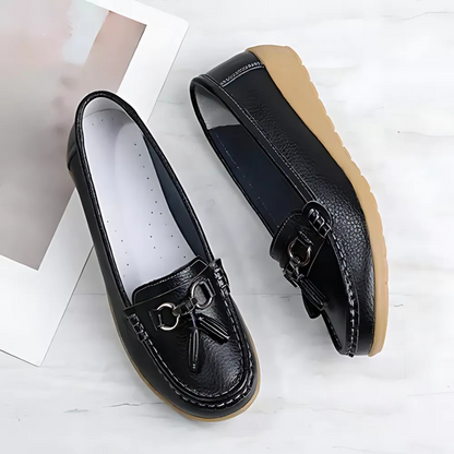 Mocassins de Couro Respirável para Mulher
