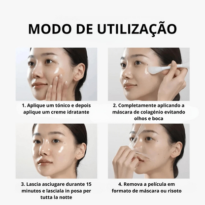 Máscara de Colagénio com Pincel Aplicador
