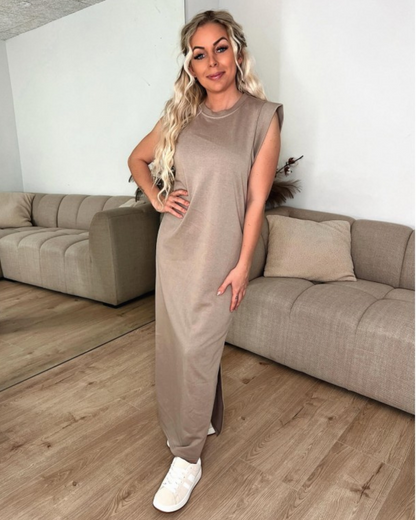 Vestido Longo Básico de Verão com Alças Elegância e Conforto para o Dia a Dia