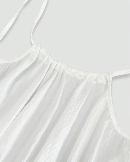 Vestido camisola com costas nuas