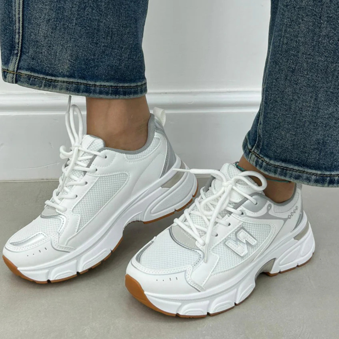 Ténis desportivos confortáveis com design moderno para mulher