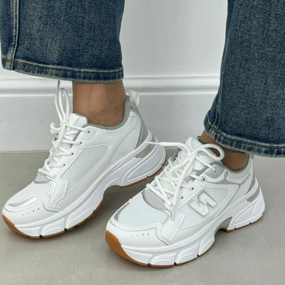 Ténis desportivos confortáveis com design moderno para mulher