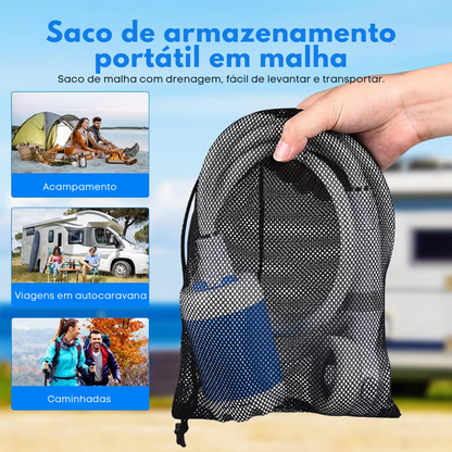 Chuveiro portátil para acampamento