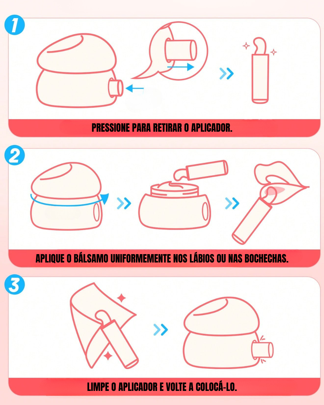 Bálsamo labial com acabamento natural (OFERTA 2X1)