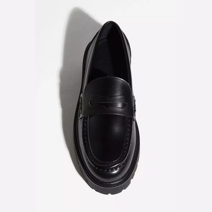 Mocassins em Couro Liso Unisexo