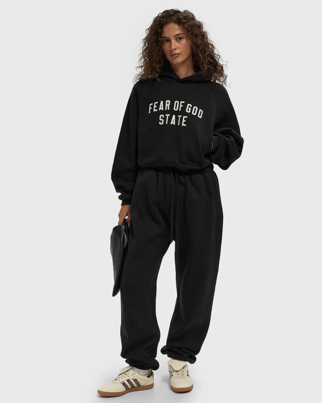 Calças desportivas estilo jogger para mulher