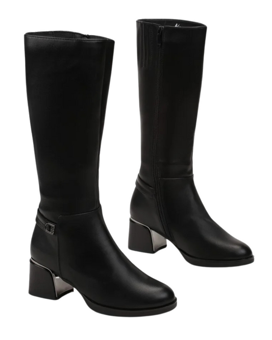 Botas de Cano Alto para Mulher com Forro Interior de Lã