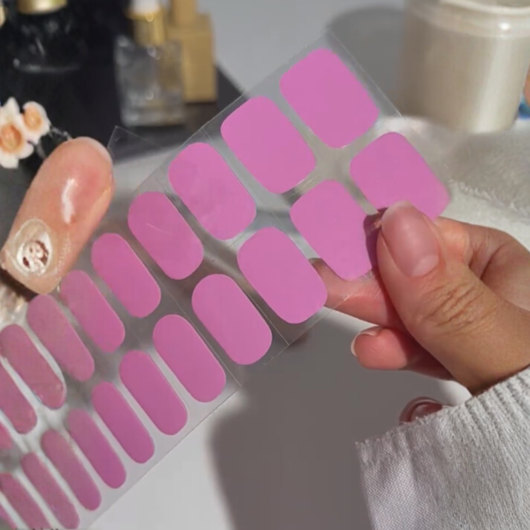 Unhas ovais com acabamento brilhante e uniforme - Pack de 20 unidades (OFERTA 2X1)