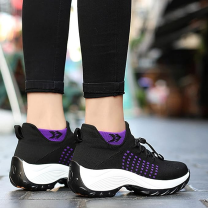 Sapatos de Ténis com Amortecimento de Ar Respirável para Mulher