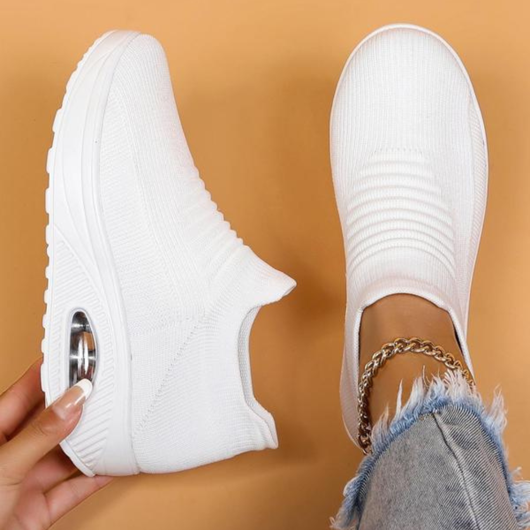 Sapatos com Sola Grossa e Amortecimento de Ar para Mulher