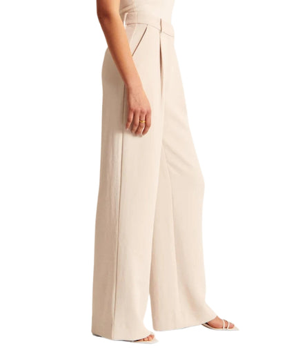 Calças Clássicas de Perna Larga para Mulher