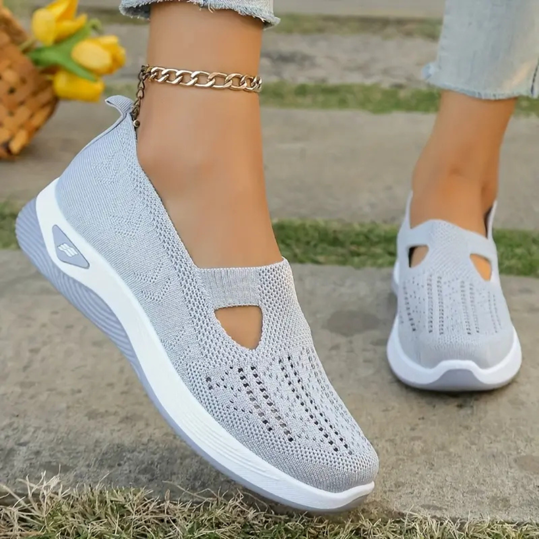 Sapatos ortopédicos confortáveis para mulher