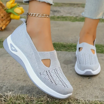 Sapatos ortopédicos confortáveis para mulher