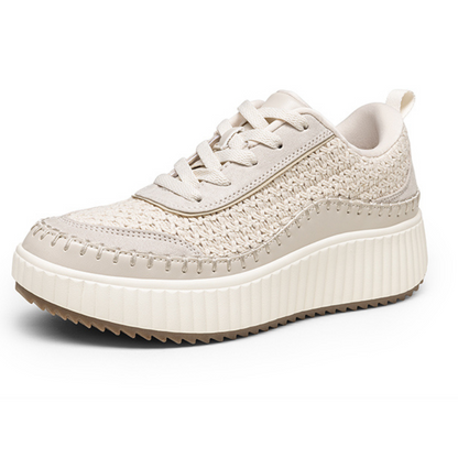Ténis de Plataforma Estilo Tecido Clássico para Mulher