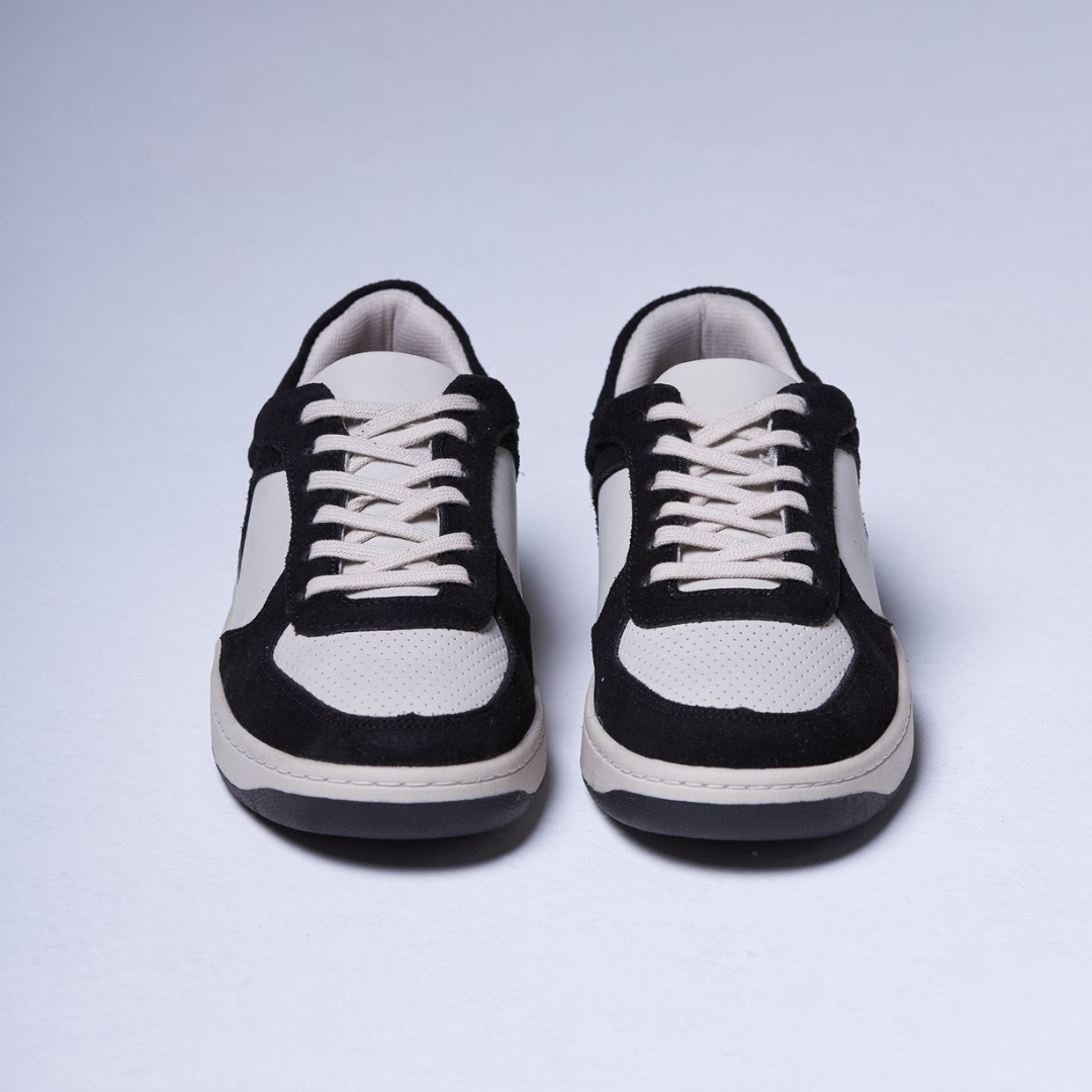 Sapatilhas Urbanas em Camurça e Couro com Design Bicolor e Sola Resistente para Mulher